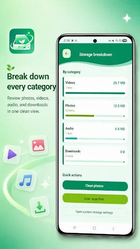 Aero Storage Cleaner Android app screenshot 2