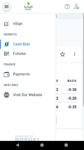 Schiff Farms Android app screenshot 1