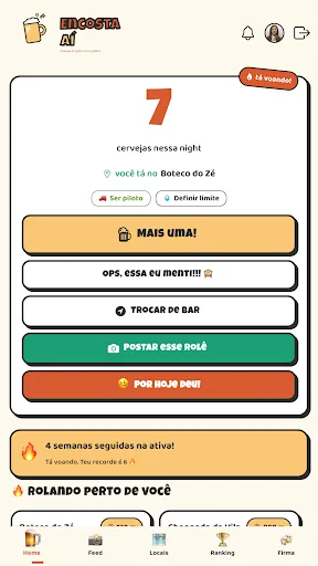 Encosta Aí Android app screenshot 2