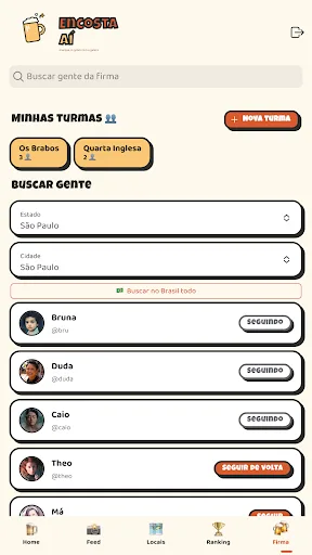 Encosta Aí Android app screenshot 6