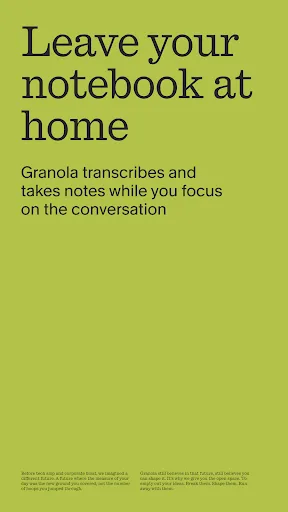 Granola - AI Meeting Notes Android app screenshot 1