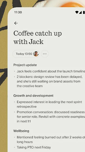 Granola - AI Meeting Notes Android app screenshot 4