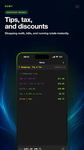 Numy: Notepad Calculator Android app screenshot 2