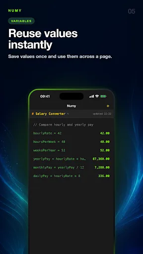 Numy: Notepad Calculator Android app screenshot 5