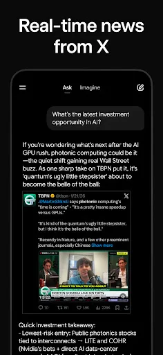 Grok AI Android app screenshot 6