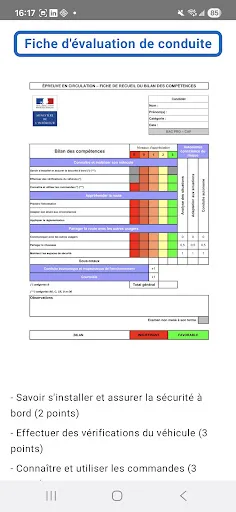 Permis B Vérifications Android app screenshot 4
