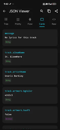 JSON Viewer Android app screenshot 2