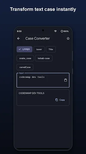 Codeswap: Dev Tools & JSON Android app screenshot 3