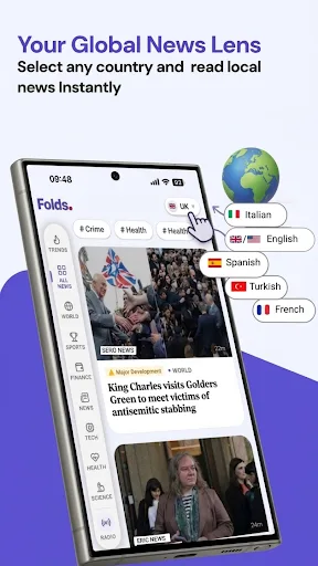 Folds: Intelligent News Android app screenshot 1