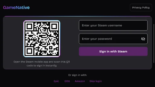 GameNative Android app screenshot 1