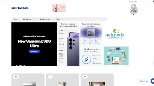 Refer Buy Earn Android app screenshot 1