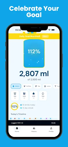 Water Reminder: Drink Tracker Android app screenshot 2