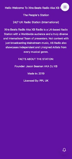 XB Radio Android app screenshot 1