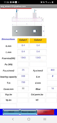 Combined Footing Design_BS Android app screenshot 4