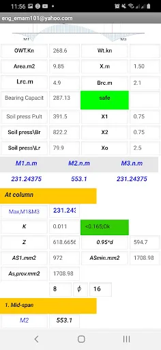 Combined Footing Design_BS Android app screenshot 6