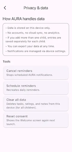 AURA by Secure Start Android app screenshot 5