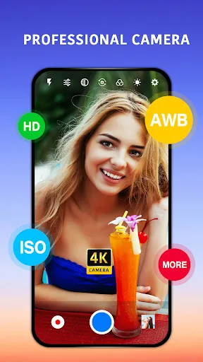 Professional HD Camera Android app screenshot 1