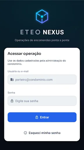 Eteo Nexus - Encomendas Android app screenshot 1