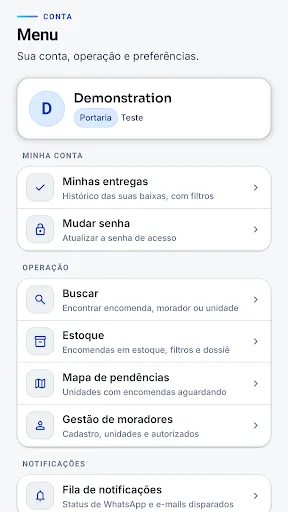 Eteo Nexus - Encomendas Android app screenshot 3