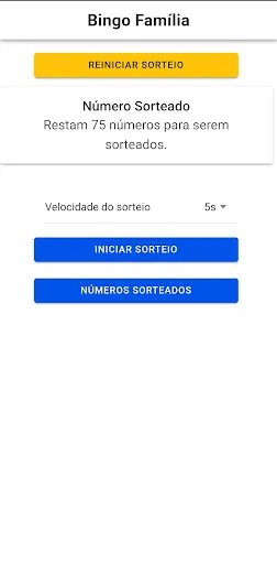 Sorteador de Bingo Android app screenshot 1