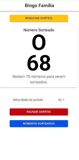 Sorteador de Bingo Android app screenshot 2