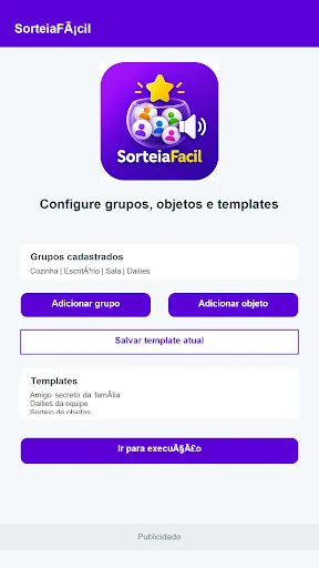 Sorteia Fácil Android app screenshot 1