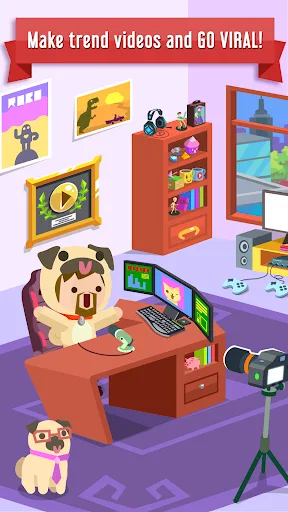 Vlogger Go Viral: Tuber Life Android app screenshot 2