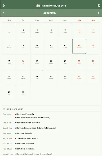 Kalender Indonesia Android app screenshot 1
