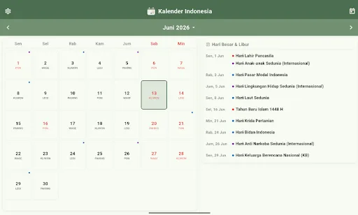 Kalender Indonesia Android app screenshot 4