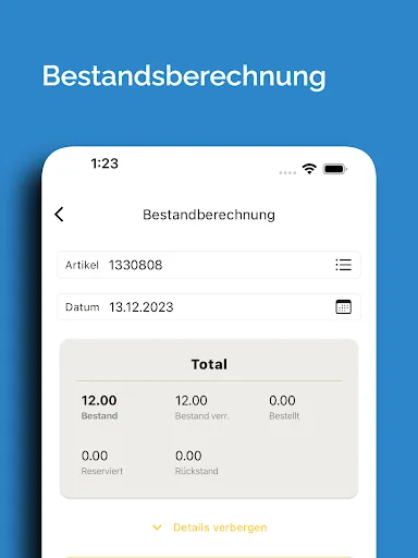 pfx Lager für Proffix Px5 Android app screenshot 6