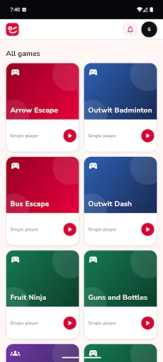 Outwit Games Android app screenshot 2