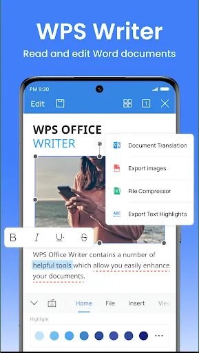 WPS Office Lite Android app screenshot 2