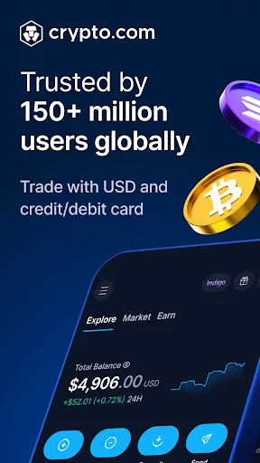 Crypto.com: Buy BTC, ETH & CRO Android app screenshot 1