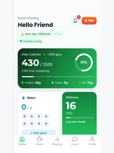 NutriEat: AI Nutrition Coach Android app screenshot 2