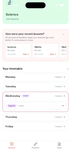 Syllabi Android app screenshot 1