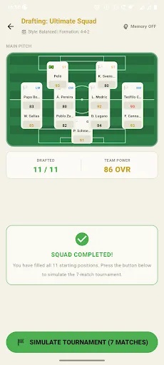 Seven To Zero: Soccer Draft Android app screenshot 4