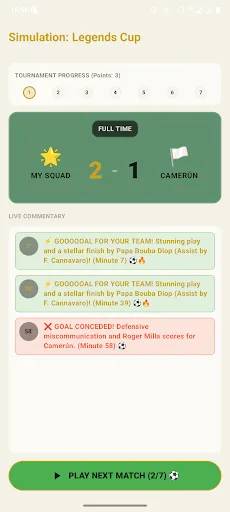 Seven To Zero: Soccer Draft Android app screenshot 5