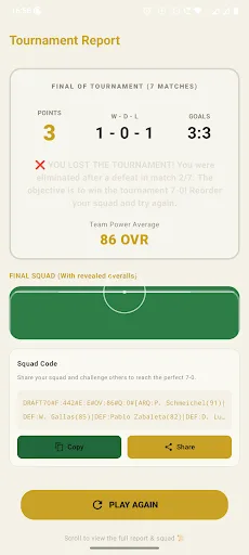 Seven To Zero: Soccer Draft Android app screenshot 6