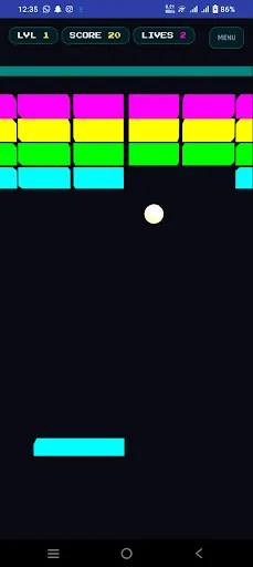 Neon Bricks: Breaker 3D Android app screenshot 1