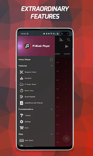 Pi Music Player: Offline Music Android app screenshot 6