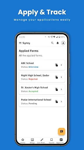Synzy School Android app screenshot 3