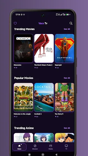 Vaco tv Android app screenshot 3