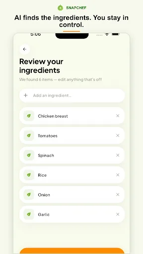 SnapChef: AI Fridge Scanner Android app screenshot 2