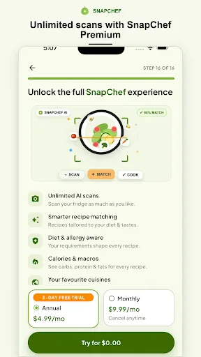 SnapChef: AI Fridge Scanner Android app screenshot 6