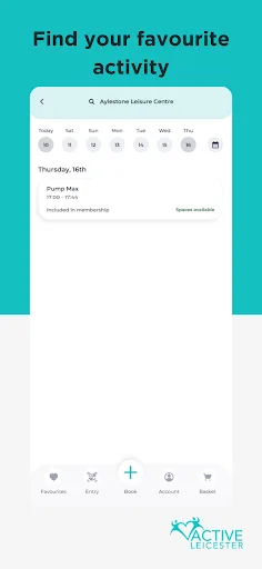 Active Leicester Android app screenshot 3