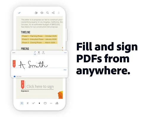 Adobe Acrobat Reader: Edit PDF Android app screenshot 3