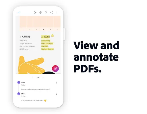 Adobe Acrobat Reader: Edit PDF Android app screenshot 5