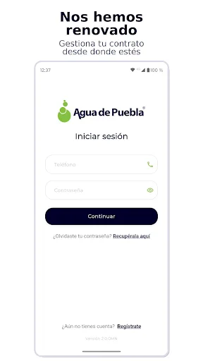 Agua de Puebla Móvil Android app screenshot 3