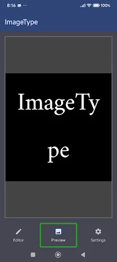 ImageType | Accessible Editor Android app screenshot 2