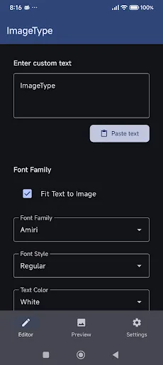 ImageType | Accessible Editor Android app screenshot 6